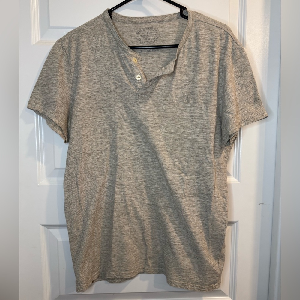 American Eagle Outfitters Heather Gray Short Sleeve Tee